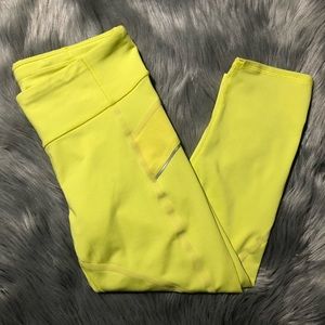 Athleta Neon Yellow Capri Leggings
